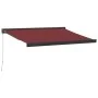 Toldo retráctil manual color burdeos 350x250 cm by , Awnings - Ref: Foro24-3215319, Price: 531,43 €, Discount: %