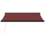 Toldo retráctil manual color burdeos 350x250 cm by , Awnings - Ref: Foro24-3215319, Price: 531,43 €, Discount: %