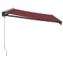 Toldo retráctil manual color burdeos 350x250 cm by , Awnings - Ref: Foro24-3215319, Price: 531,43 €, Discount: %
