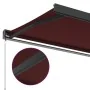 Toldo retráctil manual color burdeos 350x250 cm by , Awnings - Ref: Foro24-3215319, Price: 531,43 €, Discount: %
