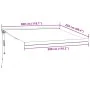Toldo retráctil automático burdeos 300x250 cm de , Toldos - Ref: Foro24-3215733, Precio: 561,04 €, Descuento: %