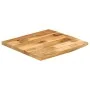 Tablero de mesa borde natural madera maciza mango 80x80x3,8 cm by , Table tops - Ref: Foro24-370410, Price: 103,77 €, Discoun...