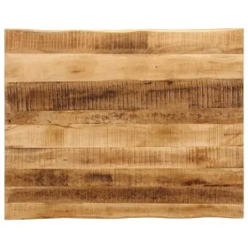 Tablero de mesa borde natural madera mango rugosa 100x80x3,8 cm by , Table tops - Ref: Foro24-370700, Price: 151,99 €, Discou...