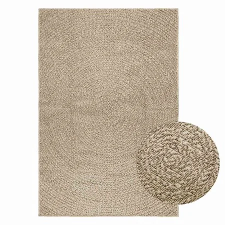 Alfombra ZIZUR aspecto yute interior/exterior beige 120x170 cm de , Alfombras - Ref: Foro24-4010407, Precio: 62,87 €, Descuen...