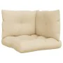 Cojines para sofá de palets 3 unidades tela beige by , Cushions for chairs and sofas - Ref: Foro24-360859, Price: 54,09 €, Di...