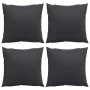 Cojines de sofá 4 unidades tela negro 60x60 cm by , Cushions for chairs and sofas - Ref: Foro24-360410, Price: 52,57 €, Disco...