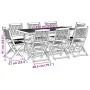 Juego comedor de jardín 9 pzas madera maciza acacia 180x90x75cm de , Conjuntos de jardín - Ref: Foro24-3321531, Precio: 567,8...