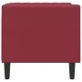 Sillón Chesterfield de cuero artificial rojo tinto von , Sofas - Ref: Foro24-372656, Preis: 176,51 €, Rabatt: %