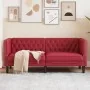 Sofá Chesterfield de 2 plazas cuero artificial rojo tinto by , Sofas - Ref: Foro24-372663, Price: 283,64 €, Discount: %