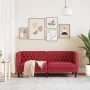 Sofá Chesterfield de 2 plazas cuero artificial rojo tinto by , Sofas - Ref: Foro24-372663, Price: 283,64 €, Discount: %