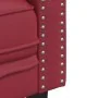 Sofá Chesterfield de 2 plazas cuero artificial rojo tinto by , Sofas - Ref: Foro24-372663, Price: 283,64 €, Discount: %