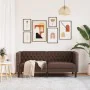 Sofá Chesterfield de 2 plazas cuero artificial marrón by , Sofas - Ref: Foro24-372661, Price: 256,17 €, Discount: %