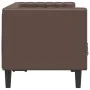 Sofá Chesterfield de 2 plazas cuero artificial marrón by , Sofas - Ref: Foro24-372661, Price: 256,17 €, Discount: %