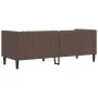 Sofá Chesterfield de 3 plazas cuero artificial marrón by , Sofas - Ref: Foro24-372668, Price: 266,61 €, Discount: %