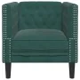 Sillón Chesterfield de terciopelo verde oscuro by , Sofas - Ref: Foro24-372675, Price: 160,59 €, Discount: %