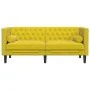 Sofá Chesterfield 2 plazas con cojines terciopelo amarillo by , Sofas - Ref: Foro24-372689, Price: 297,16 €, Discount: %