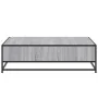 Mesa centro madera ingeniería y metal gris Sonoma 100x100x30 cm de , Mesas de centro - Ref: Foro24-848777, Precio: 81,01 €, D...