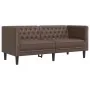 Juego de sofás Chesterfield 2 piezas cuero sintético marrón by , Sofas - Ref: Foro24-3209276, Price: 533,15 €, Discount: %