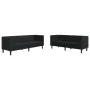 Juego de sofás Chesterfield 2 piezas cuero sintético negro von , Sofas - Ref: Foro24-3209274, Preis: 559,13 €, Rabatt: %