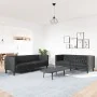Juego de sofás Chesterfield 2 piezas cuero sintético negro von , Sofas - Ref: Foro24-3209274, Preis: 559,13 €, Rabatt: %