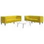 Set de sofás Chesterfield y cojines 2 pzas terciopelo amarillo by , Sofas - Ref: Foro24-3209297, Price: 619,25 €, Discount: %