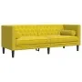 Set de sofás Chesterfield y cojines 2 pzas terciopelo amarillo by , Sofas - Ref: Foro24-3209297, Price: 619,25 €, Discount: %
