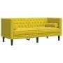 Set de sofás Chesterfield y cojines 2 pzas terciopelo amarillo by , Sofas - Ref: Foro24-3209297, Price: 619,25 €, Discount: %