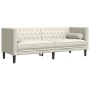 Set de sofás Chesterfield con cojines 3 piezas terciopelo crema by , Sofas - Ref: Foro24-3209288, Price: 787,73 €, Discount: %