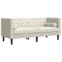 Set de sofás Chesterfield con cojines 3 piezas terciopelo crema by , Sofas - Ref: Foro24-3209288, Price: 787,73 €, Discount: %
