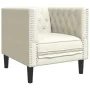 Set de sofás Chesterfield con cojines 3 piezas terciopelo crema by , Sofas - Ref: Foro24-3209288, Price: 787,73 €, Discount: %