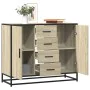 Aparador de madera de ingeniería roble Sonoma 92x35x76 cm by , Sideboards - Ref: Foro24-3300826, Price: 114,33 €, Discount: %