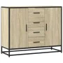 Aparador de madera de ingeniería roble Sonoma 92x35x76 cm by , Sideboards - Ref: Foro24-3300826, Price: 114,33 €, Discount: %