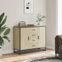 Aparador de madera de ingeniería roble Sonoma 92x35x76 cm by , Sideboards - Ref: Foro24-3300826, Price: 114,33 €, Discount: %