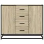Aparador de madera de ingeniería roble Sonoma 92x35x76 cm by , Sideboards - Ref: Foro24-3300826, Price: 114,33 €, Discount: %