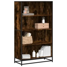 Estantería madera de ingeniería roble ahumado 80,5x35x139 cm by , Bookcases and shelves - Ref: Foro24-3300847, Price: 113,61 ...