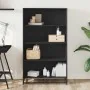 Estantería de madera de ingeniería negra 80,5x35x139 cm von , Bücherregale und Regale - Ref: Foro24-3300845, Preis: 113,76 €,...