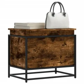 Caja de almacenaje con tapa madera roble ahumado 60x40x51,5 cm von , Aufbewahrungskörbe - Ref: Foro24-848796, Preis: 55,50 €,...