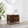 Caja de almacenaje con tapa madera roble ahumado 60x40x51,5 cm by , Storage baskets - Ref: Foro24-848796, Price: 55,50 €, Dis...