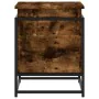 Caja de almacenaje con tapa madera roble ahumado 60x40x51,5 cm by , Storage baskets - Ref: Foro24-848796, Price: 55,50 €, Dis...