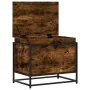 Caja de almacenaje con tapa madera roble ahumado 60x40x51,5 cm by , Storage baskets - Ref: Foro24-848796, Price: 55,50 €, Dis...
