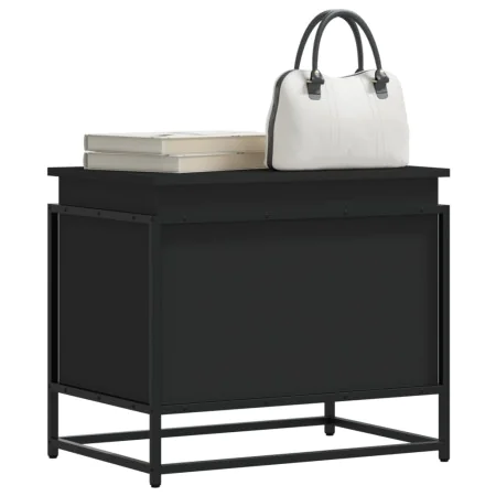 Caja almacenaje con tapa madera ingeniería negro 60x40x51,5 cm de , Cestas para almacenaje - Ref: Foro24-848794, Precio: 58,7...