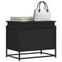Caja almacenaje con tapa madera ingeniería negro 60x40x51,5 cm de , Cestas para almacenaje - Ref: Foro24-848794, Precio: 58,7...