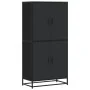 Aparador alto madera de ingeniería negro 68x35x139 cm by , Sideboards - Ref: Foro24-3300830, Price: 153,31 €, Discount: %