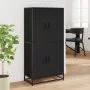 Aparador alto madera de ingeniería negro 68x35x139 cm by , Sideboards - Ref: Foro24-3300830, Price: 153,31 €, Discount: %
