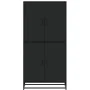 Aparador alto madera de ingeniería negro 68x35x139 cm by , Sideboards - Ref: Foro24-3300830, Price: 153,31 €, Discount: %