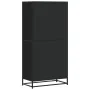 Aparador alto madera de ingeniería negro 68x35x139 cm by , Sideboards - Ref: Foro24-3300830, Price: 153,31 €, Discount: %