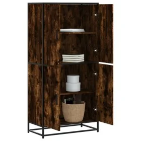 Aparador alto madera de ingeniería roble ahumado 68x35x139 cm von , Sideboards - Ref: Foro24-3300832, Preis: 129,48 €, Rabatt: %