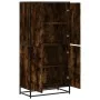 Aparador alto madera de ingeniería roble ahumado 68x35x139 cm von , Sideboards - Ref: Foro24-3300832, Preis: 129,09 €, Rabatt: %