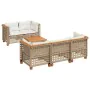 Juego de sofás jardín con cojines 6 pzas ratán sintético beige de , Conjuntos de jardín - Ref: Foro24-3261736, Precio: 511,12...