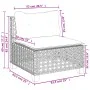 Set sofás de jardín 7 piezas y cojines ratán sintético beige by , Garden sets - Ref: Foro24-3261748, Price: 592,45 €, Discoun...